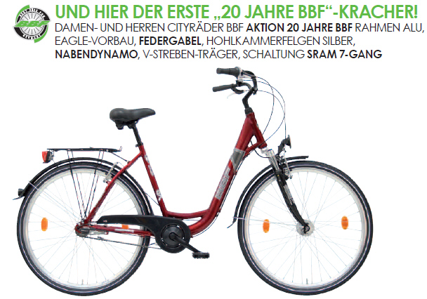 Damen-City-Fahrrad 20 Jahre BBF