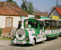 Bimmelbahn bei einer Festlichkeit in Joachimsthal