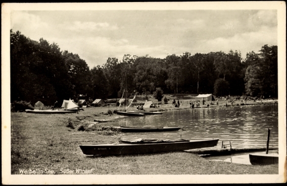 alte Ansicht Werbellin Schorfheide, Blick zum See, Ser Winkel
