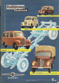 Deckblatt KFT November 1959
